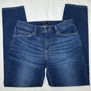 Banana Republic Athletic Tapered Denim Blue Jeans Mens 32x32